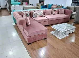 Modern L- Shaped Fabric Sofa