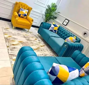 Complete Set of Fabric Sofa