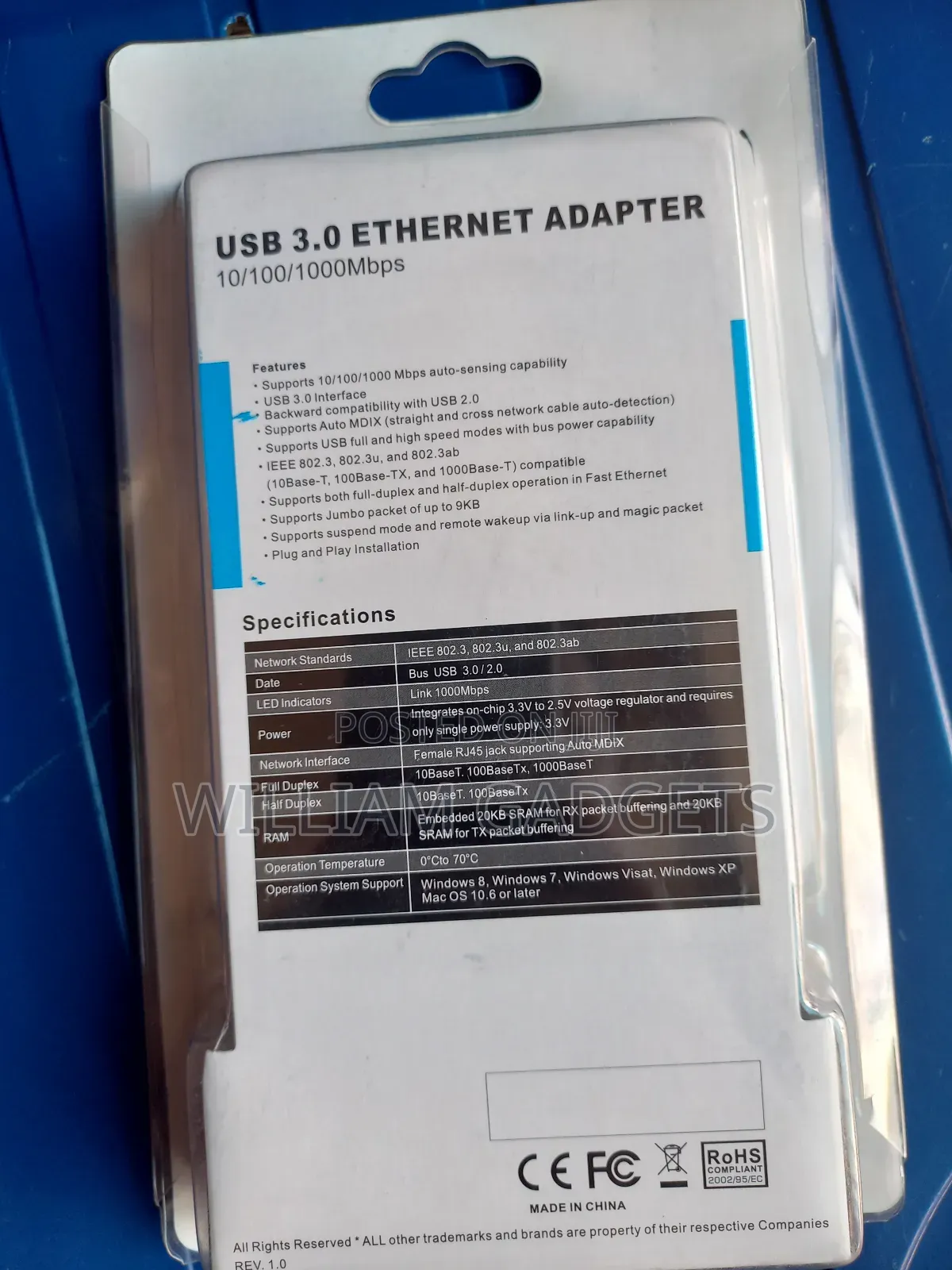 USB 3.0 Ethernet Adapter