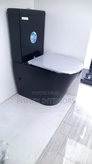 Black Toilet Water Closet.
