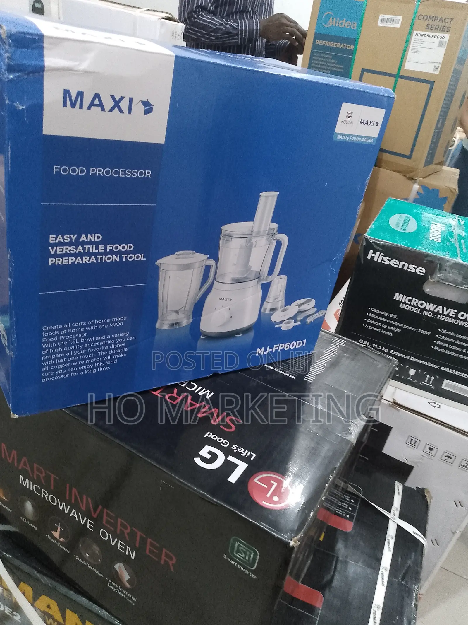 Maxi High Quality Food Processor With 1.5L Bowl-Mj-Fp60d1
