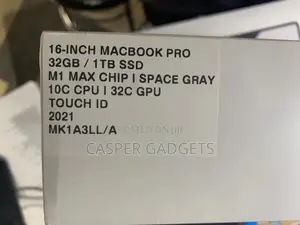 New Laptop Apple MacBook Pro 2021 M1 32GB Apple M1 Max SSD 1T