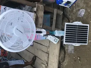 16” Rechargeable Fan With Solar Panel
