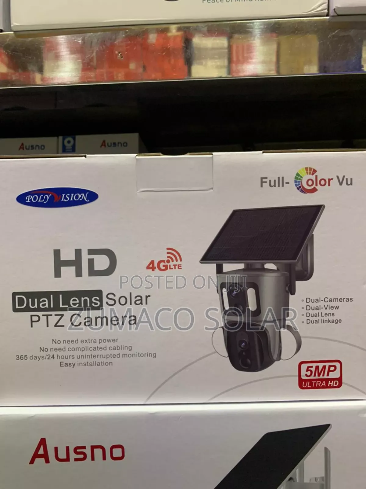 Best Brand Dual Lence Solar PTZ Solar Camera