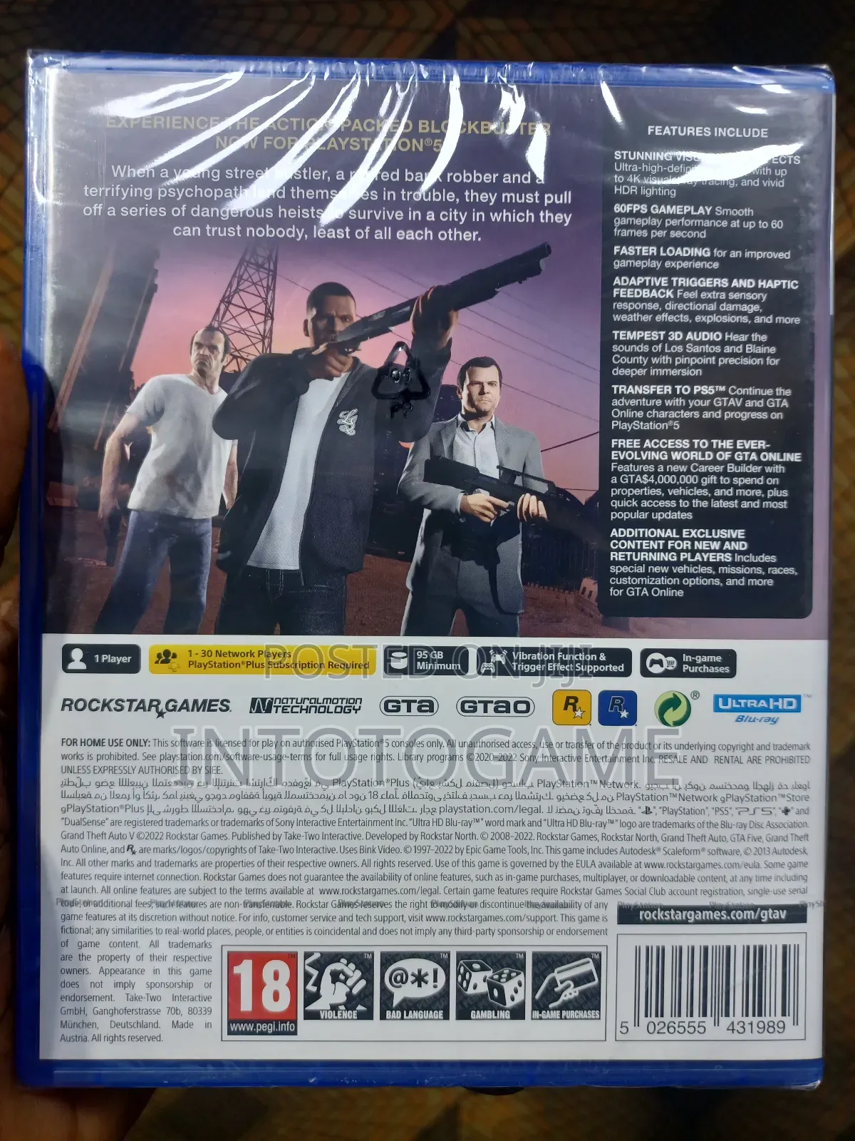 Ps5 Gta5- Grand Theft Auto5
