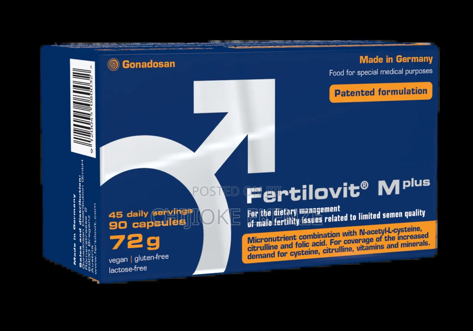 Fertilovit M PLUS 72G X 120 Capsules