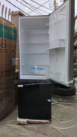 New Hisense Fridge 350_litre Double Door Glass  > Dispenser