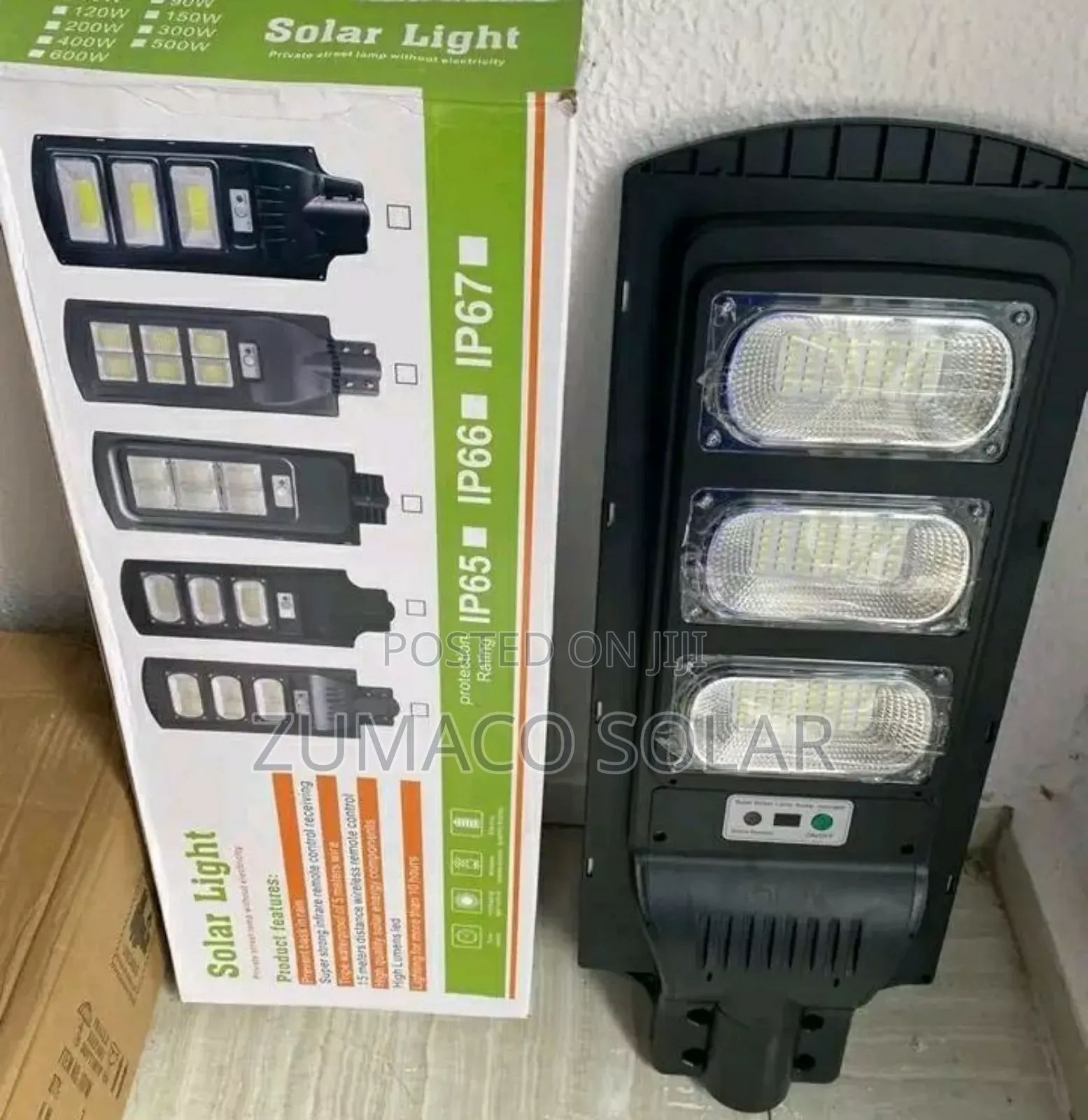 High Standard 600watts Solar Street Light