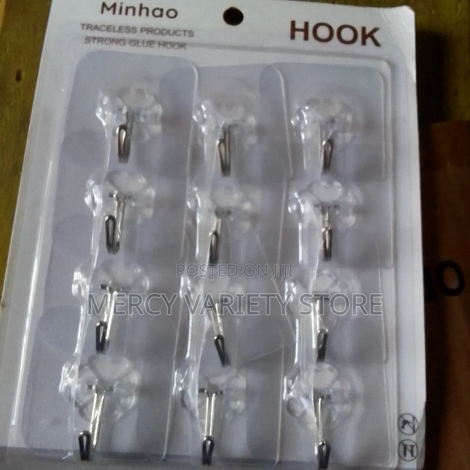 Strong Glue Multipurpose Hook- 12pcs