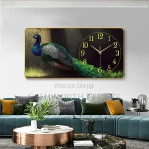 30x60 Rectangular Decorative Luxury Wall Clock