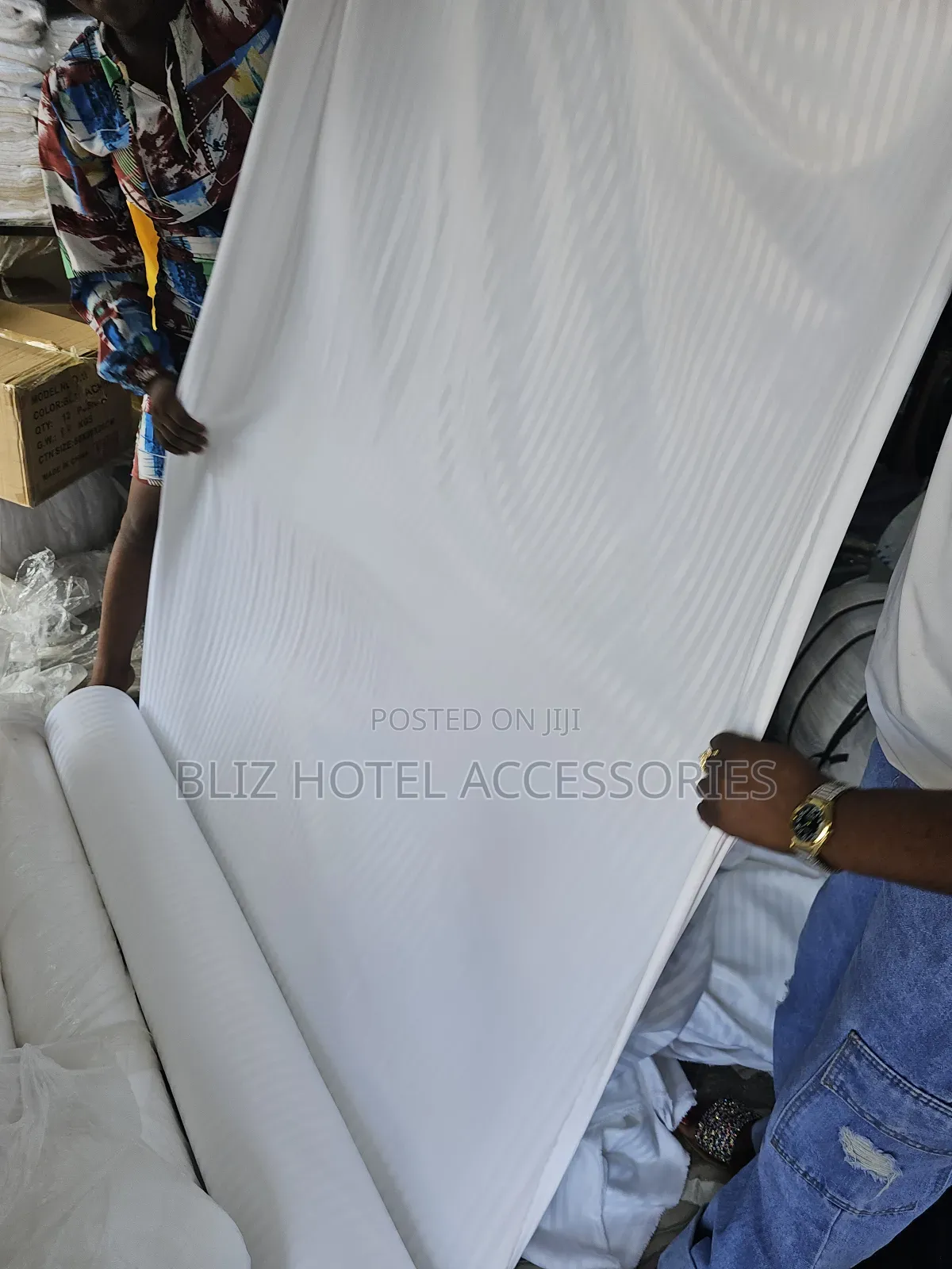 Stripe White Bedsheet Beddings