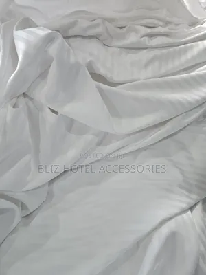 Stripe White Bedsheet Beddings