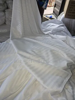 Stripe White Bedsheet Beddings