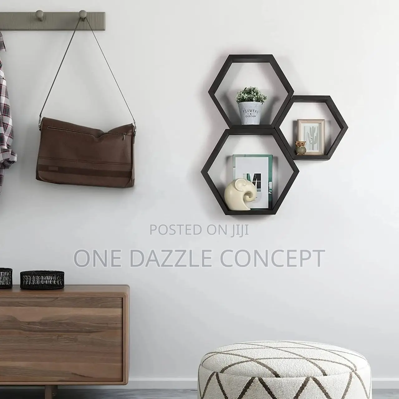 Hexagon Floating Shelve