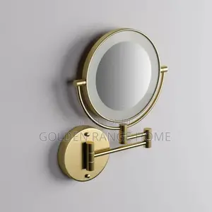 Gold Led Light Magnifying Mirror