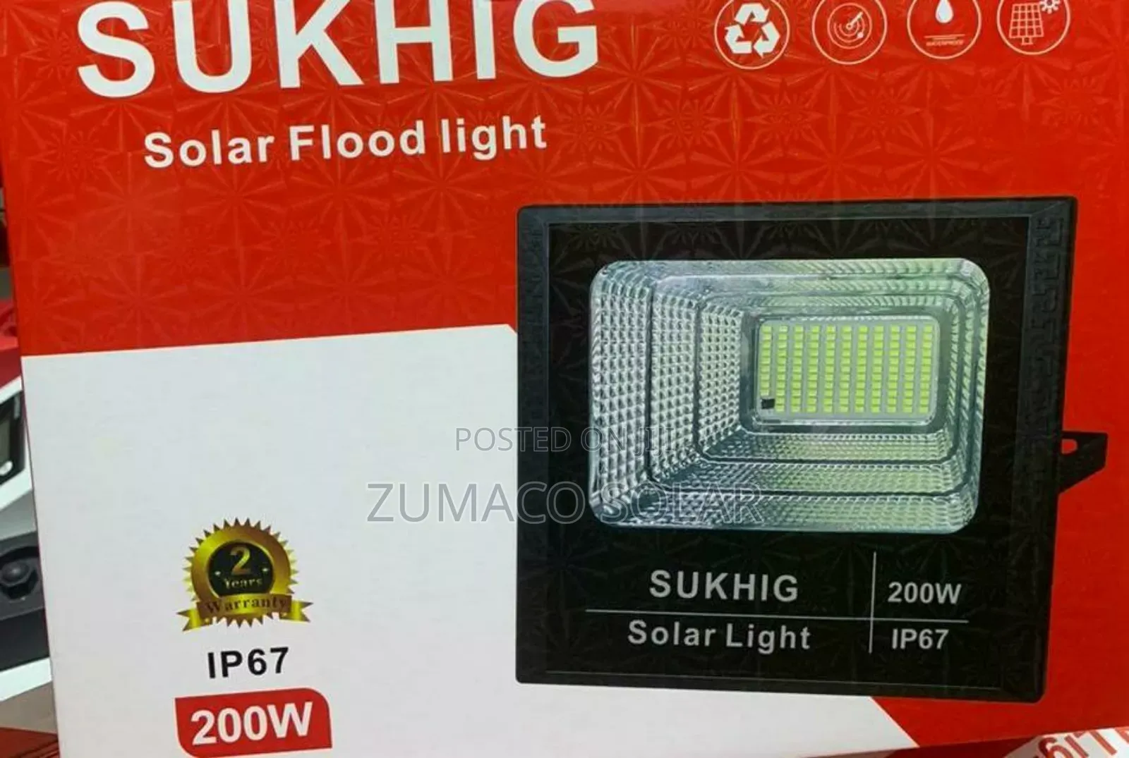 Best Offer 200watts Solar Security Floodlight
