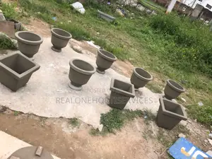 Concrete Planters for Herbs, Flowers and Greens
