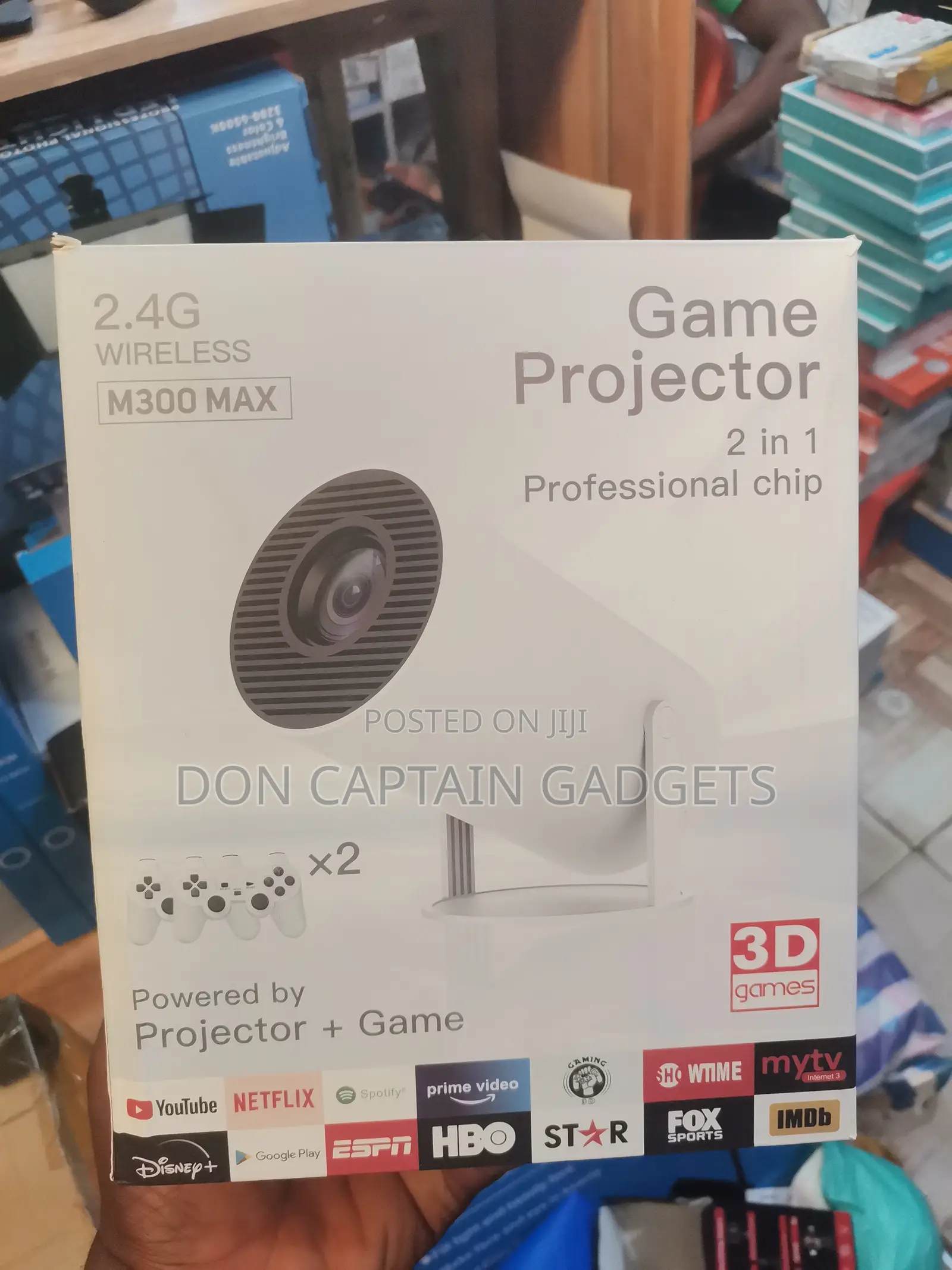 M300 Max Android Game Projector With Double Controller