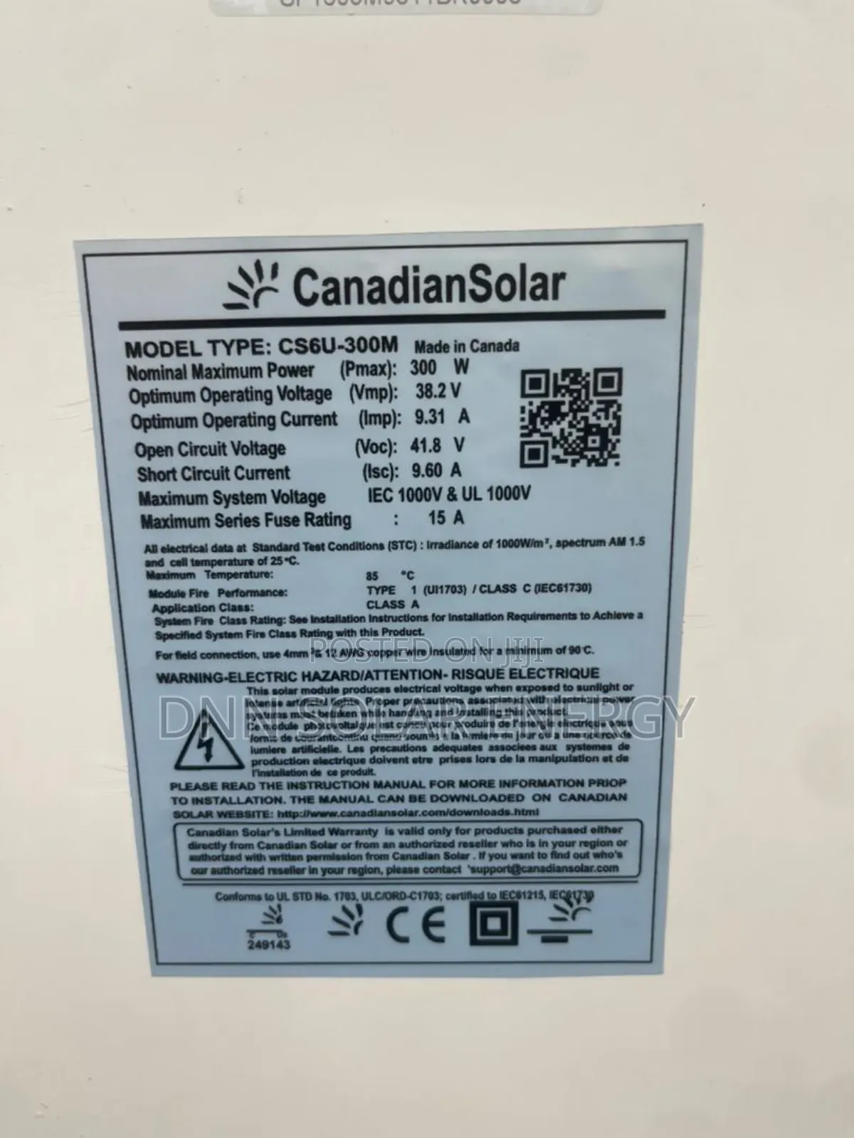 Canadian Solar Panel 300w