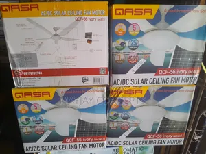 QASA 5-blades Ac/Dc Solar Ceiling Fan With Remote-25watts
