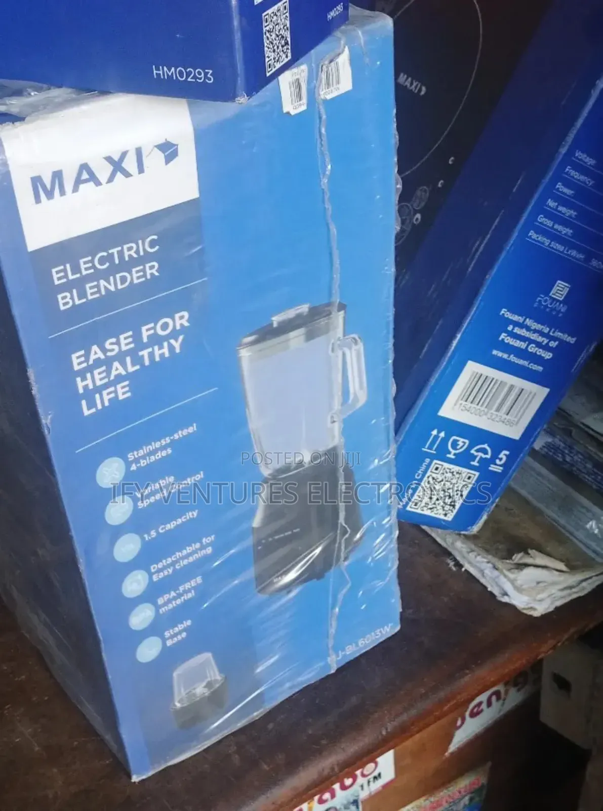600w Maxi Blender, Stainless Steel, 1.5litres.