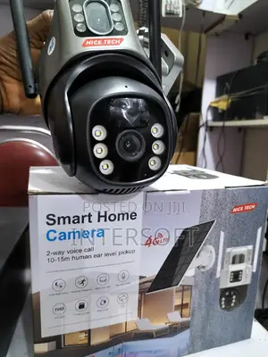 5mp 4g Dual Lens Solar Powered Alarm PTZ Security Camera
