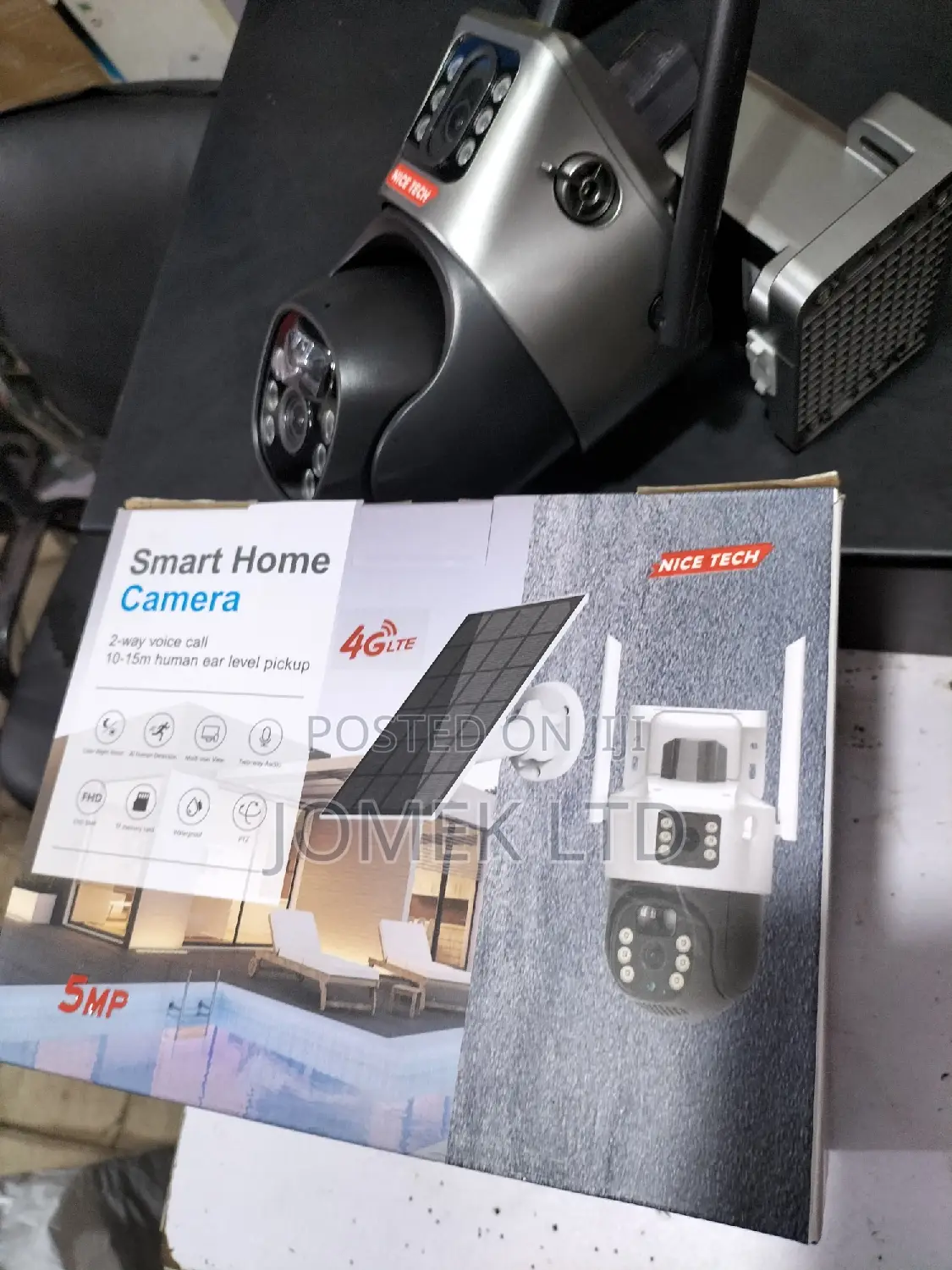 5mp 4g Dual Lens Solar Powered Alarm PTZ Security Camera