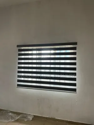 Grey and White Day and Night Blinds