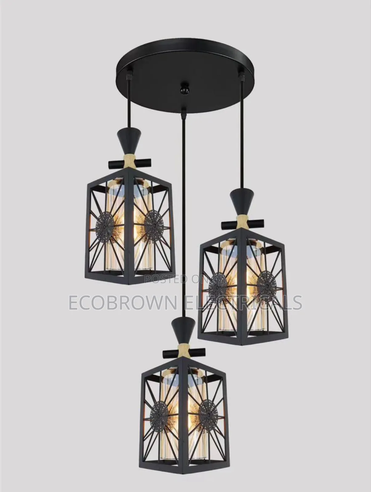 3in1 Veranda, Balcony Chandelier Fitting Light