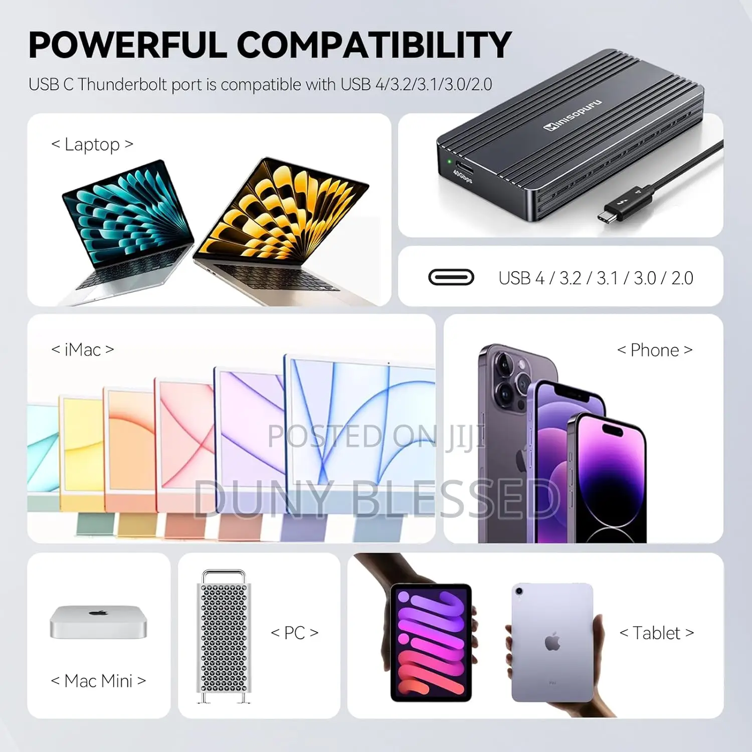 Minisopuru 40gbps M.2 Nvme SSD Enclosure