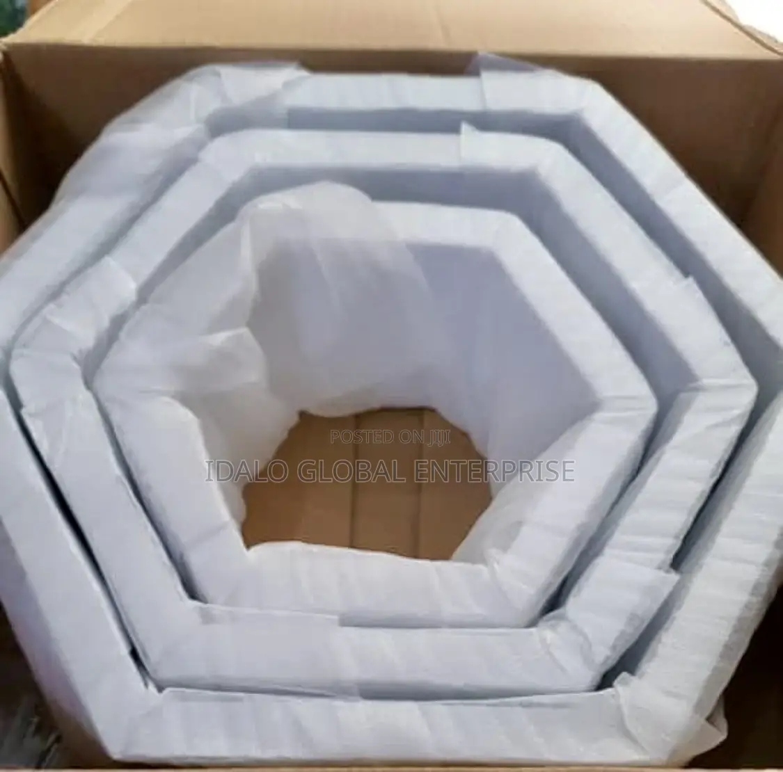 Hexagonal Decorative Floating Wall Shelf - 3pcs