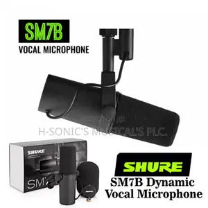 Shure Sm-7b Podcast Dynamic and Condenser Microphone