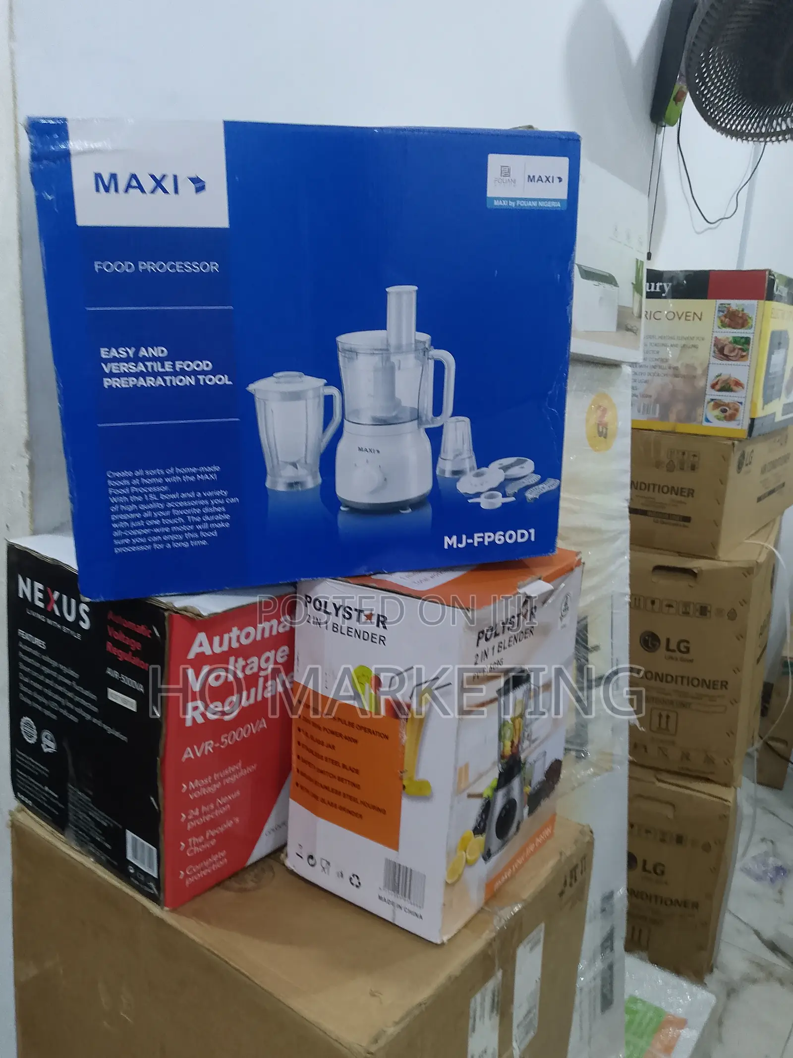 Maxi 800W User Friendly 1.5L Bowl Food Processor-Mj-Fp60d1
