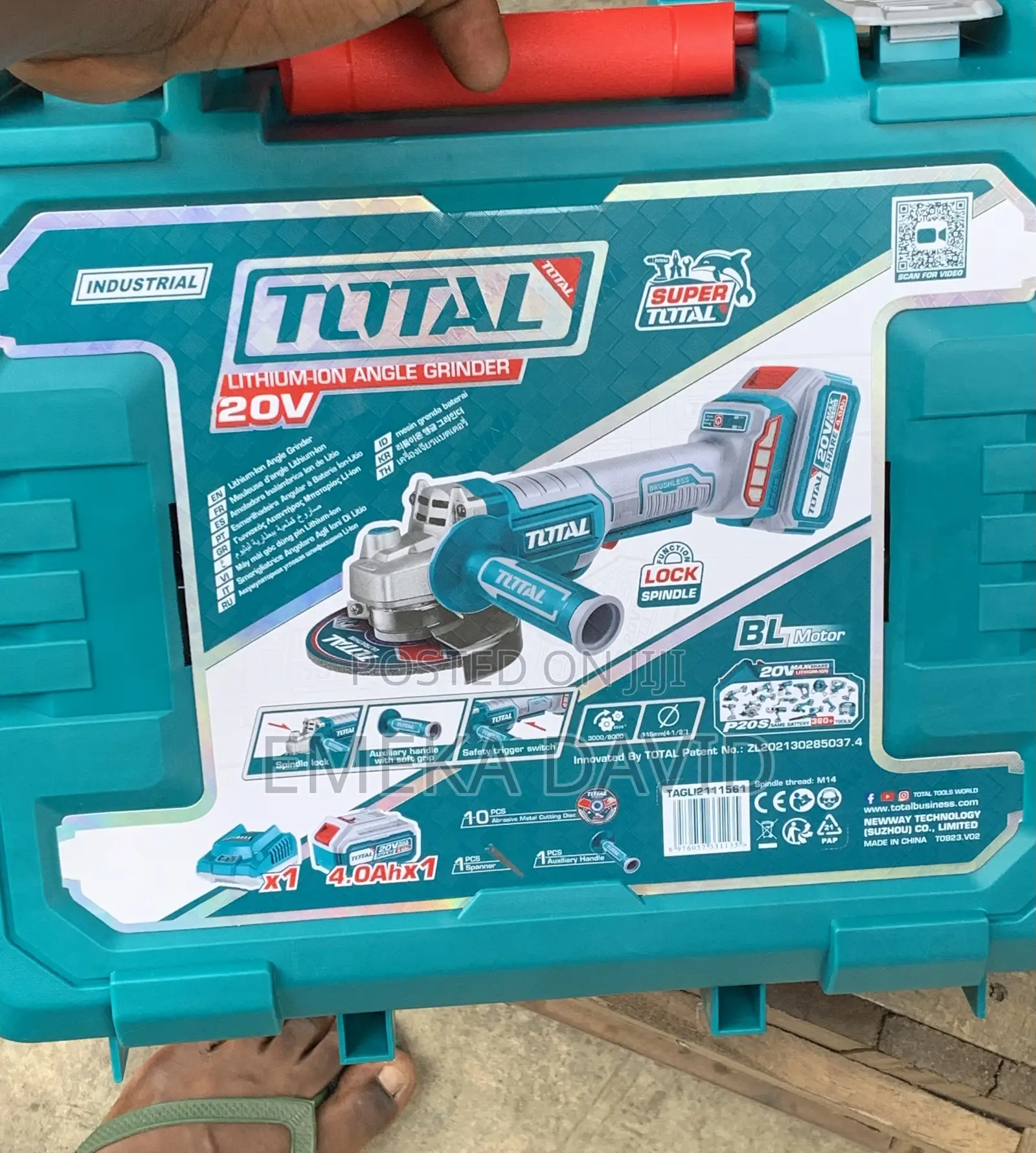 Angle Grinder Total Cordless Angle Gr Inder 115mm + Battery