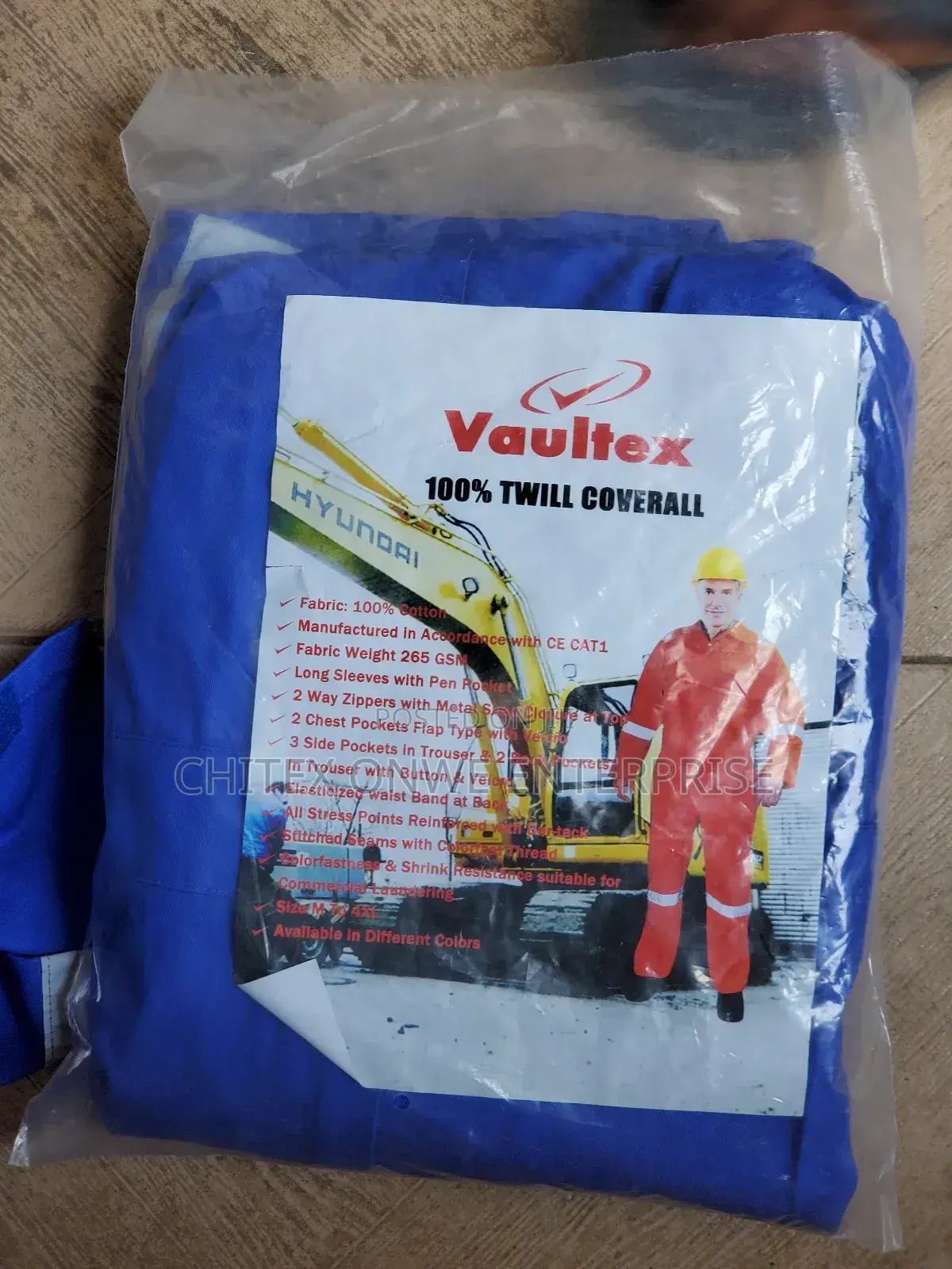 Vauitex 100% TWILL COVERALL