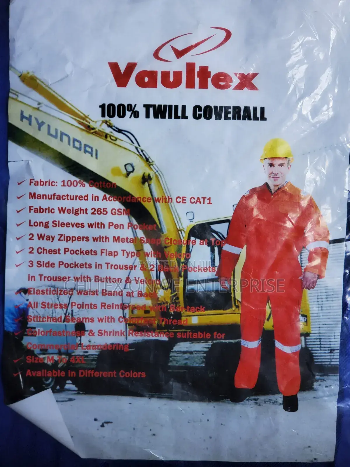 Vauitex 100% TWILL COVERALL