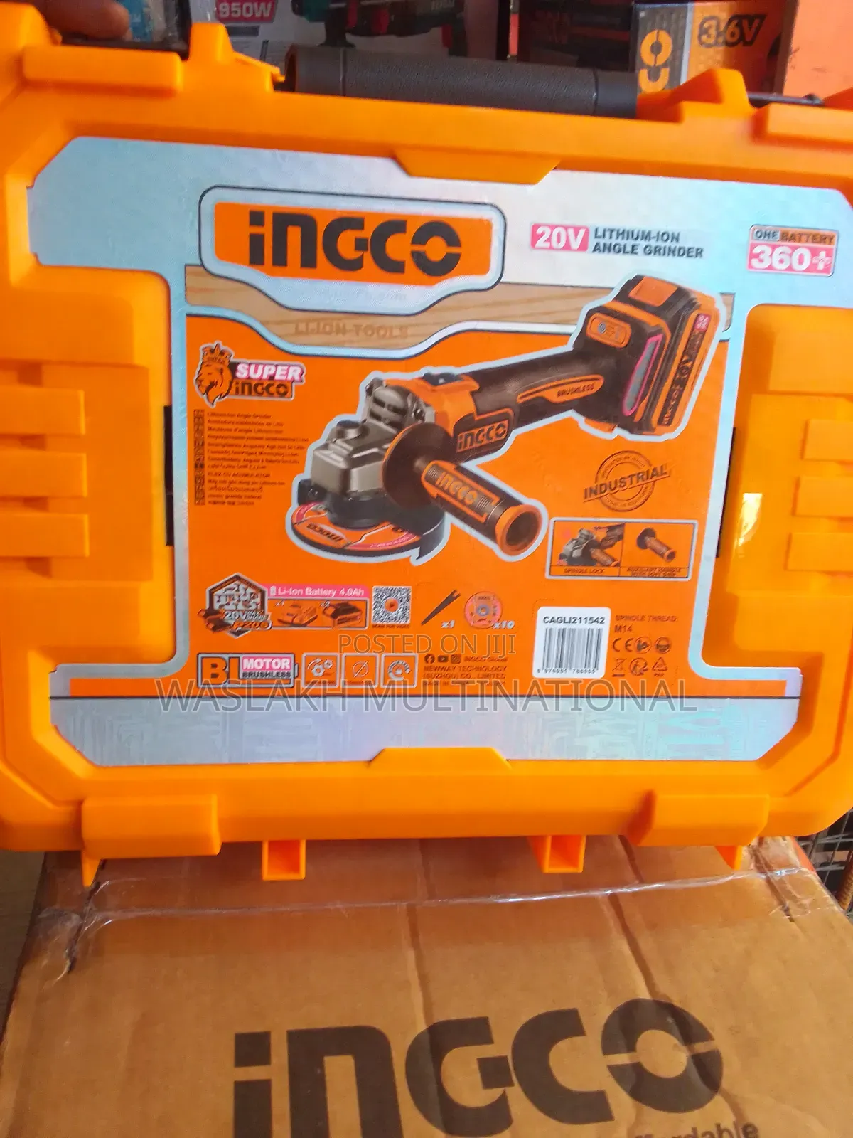 20v Angle Grinder 115mm With Variable Speed