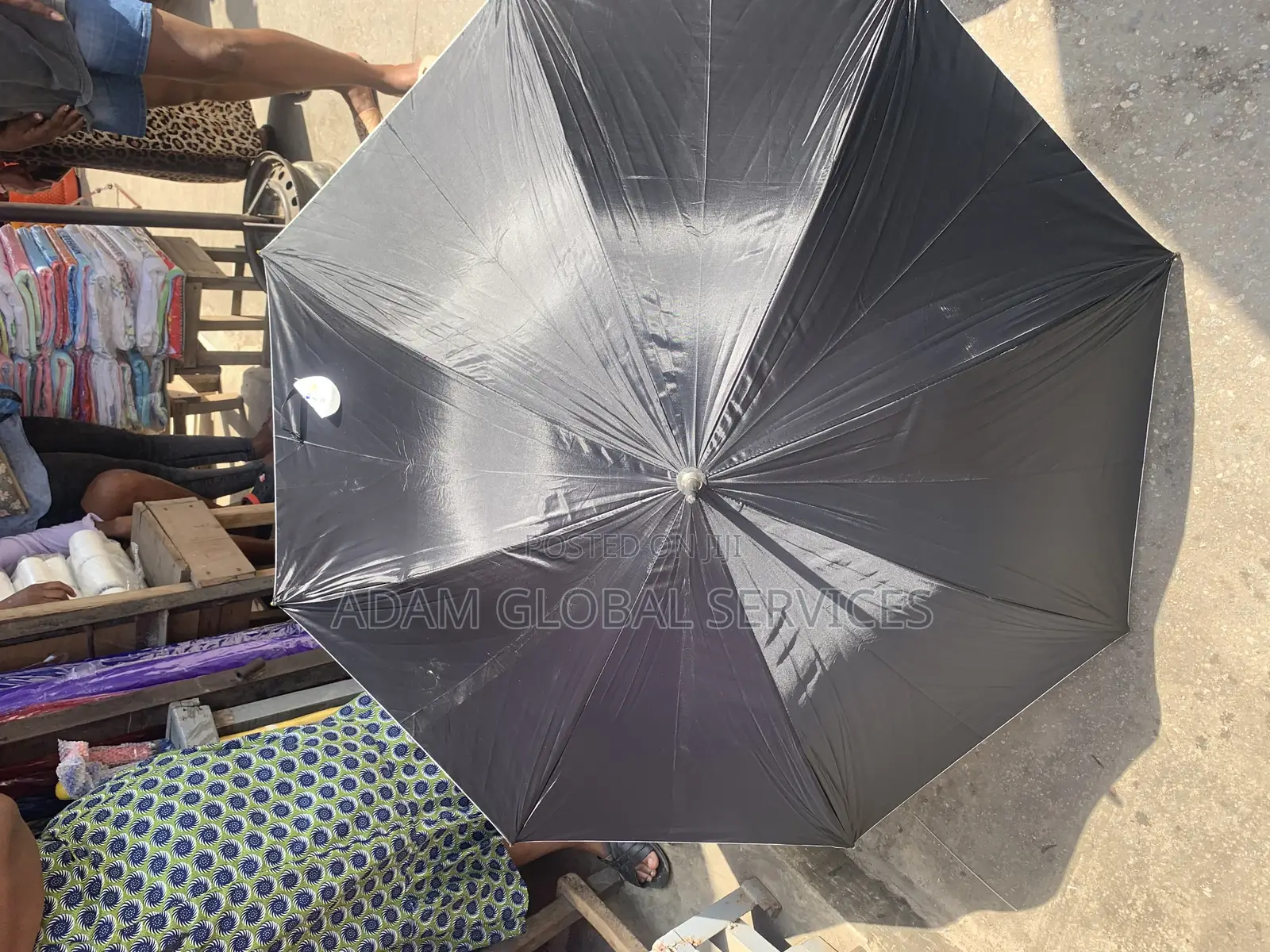 Plain Black Umbrella