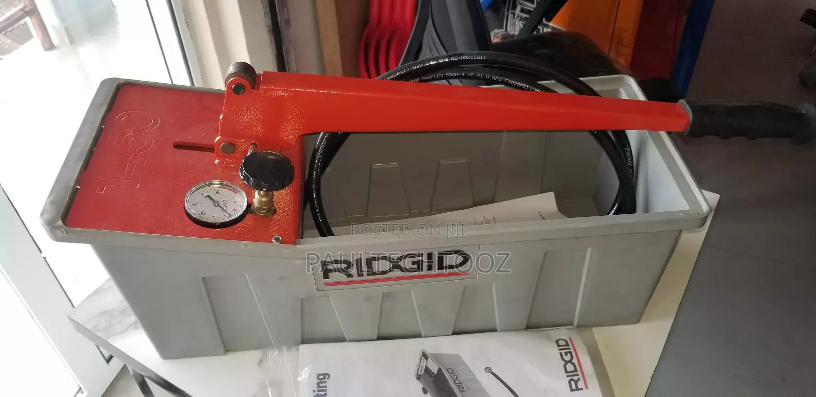 Ridgid Pressure Testing Bucket