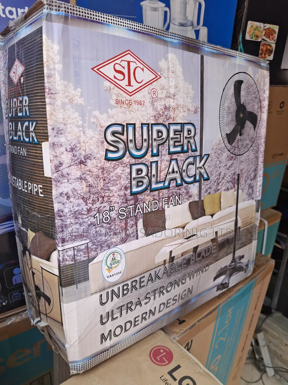 STC Super Black 18'" Standing Fan