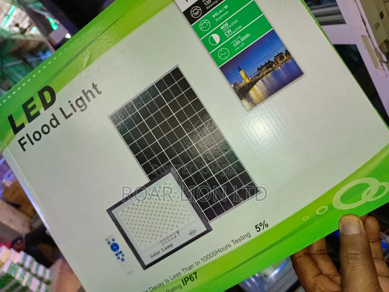 600W Solar Flood Light