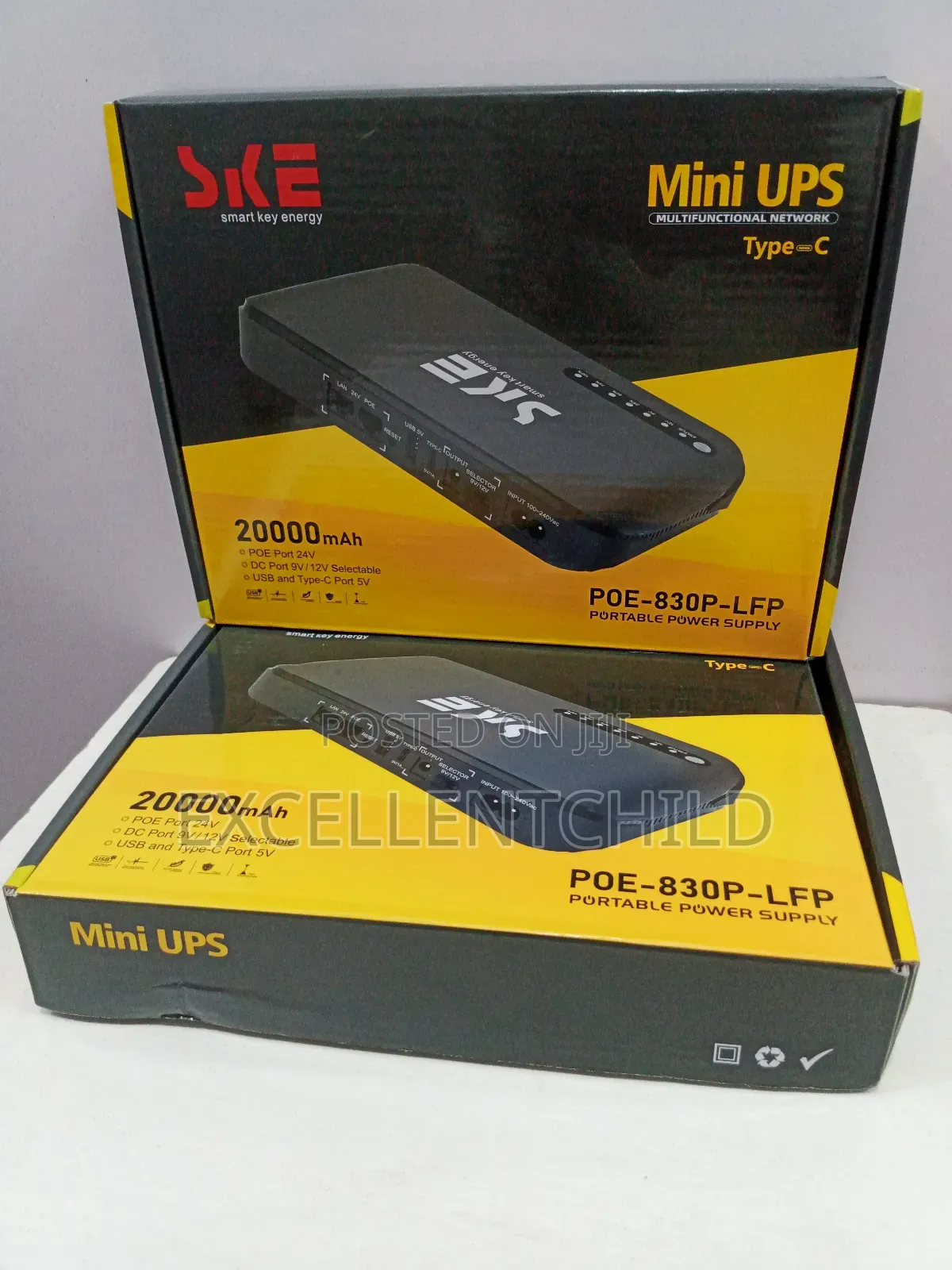 Ske 20,000mah Mini UPS Multifunctional Network With Type-C