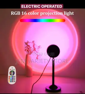 USB Electric Operated 16-colours (Rgb)Projection LED Light