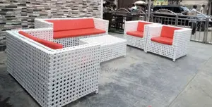 High Quality Plastic Outdoor 7 Seater Chair With Table
