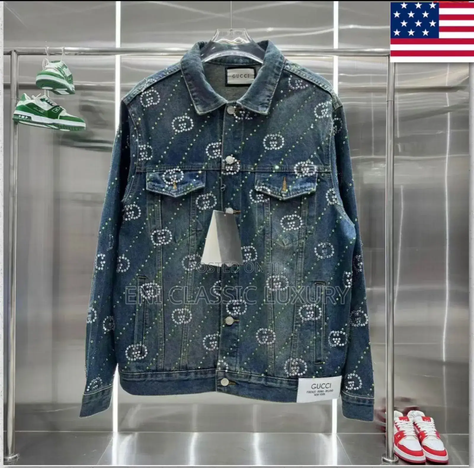 New Trend Luxury Deinm Jacket Gucci Available in Store