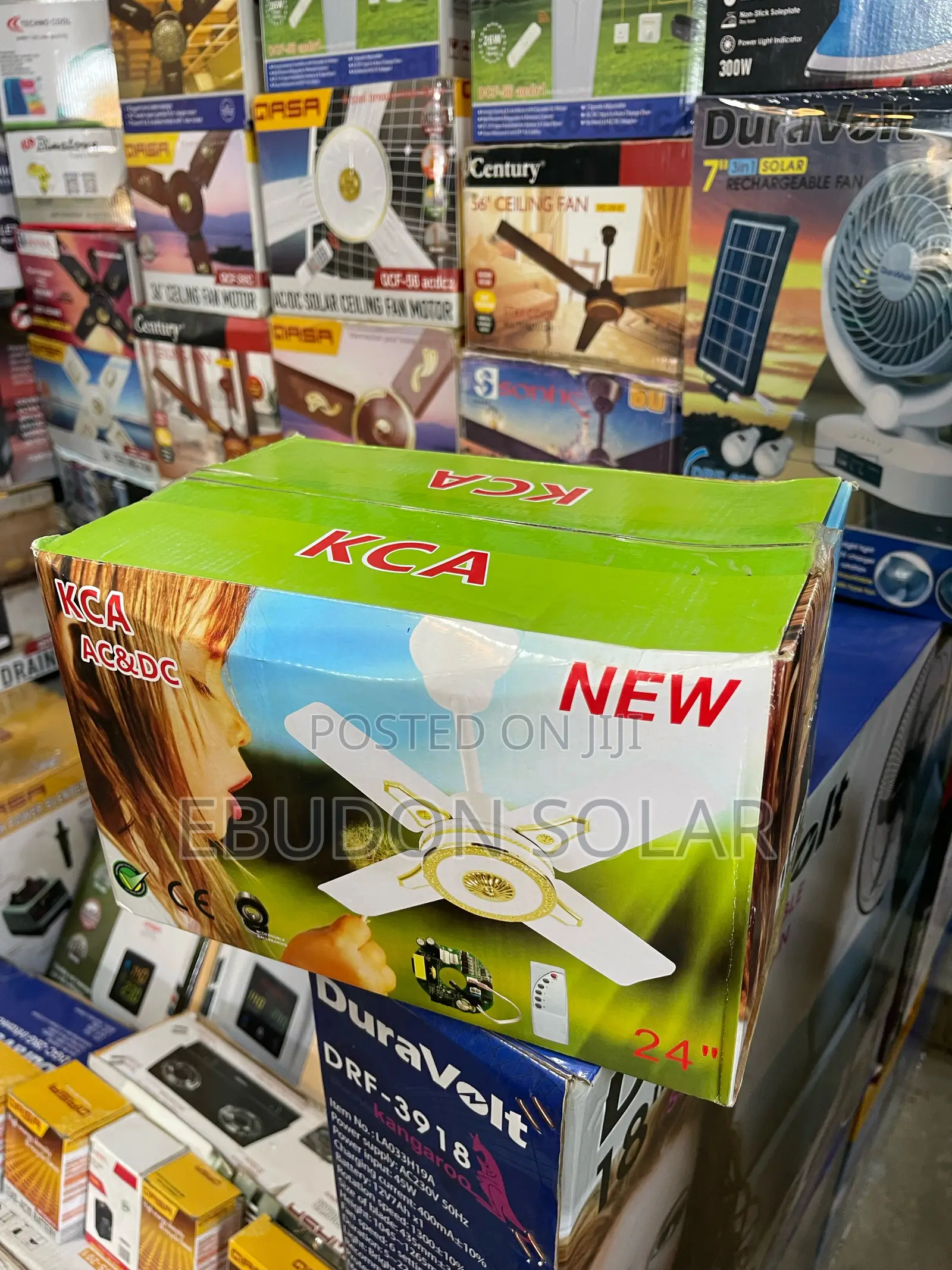 Solar Ac Dc Fan Short Blade