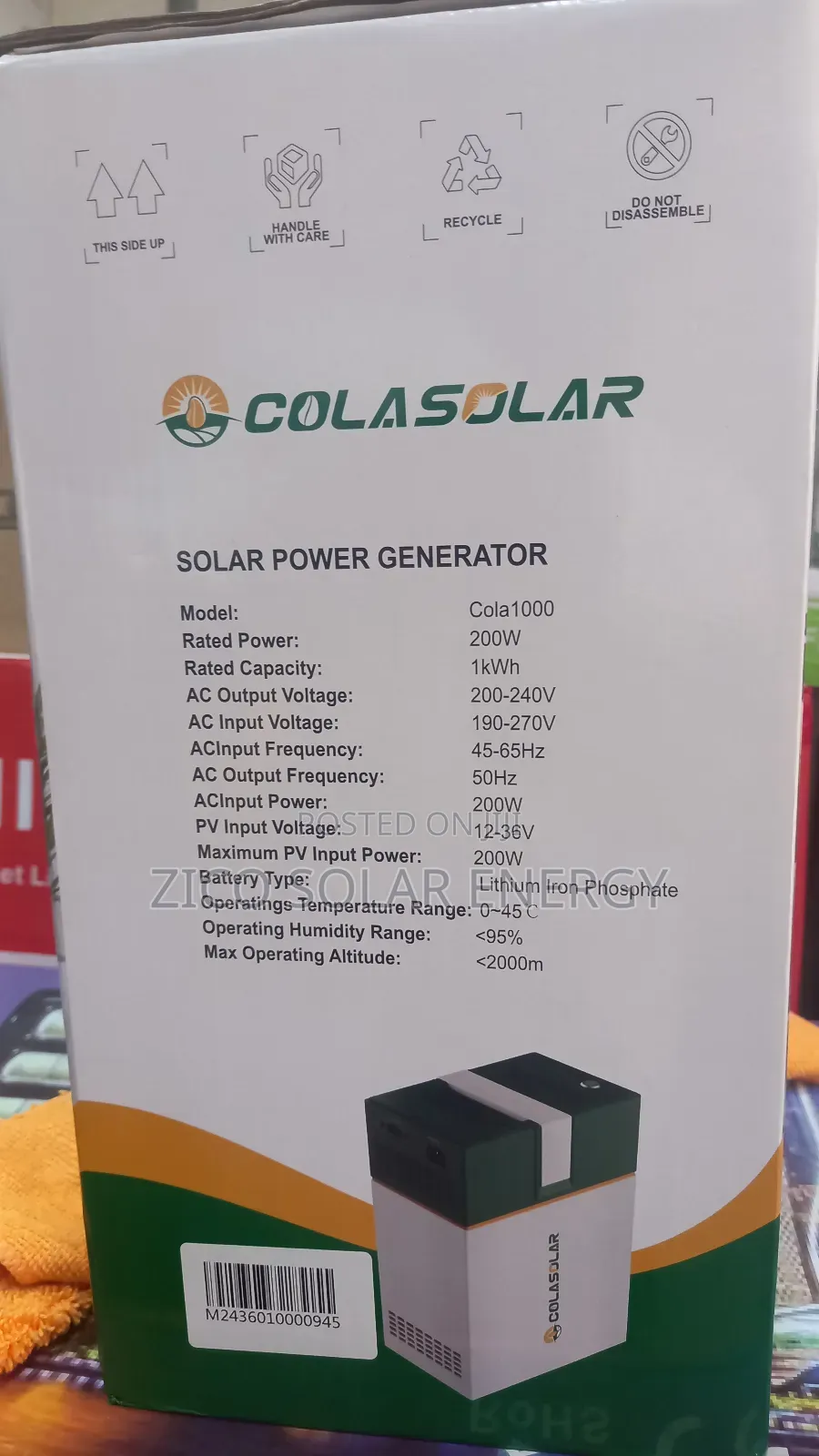 1kwh Solar Generator With 200watts Panel