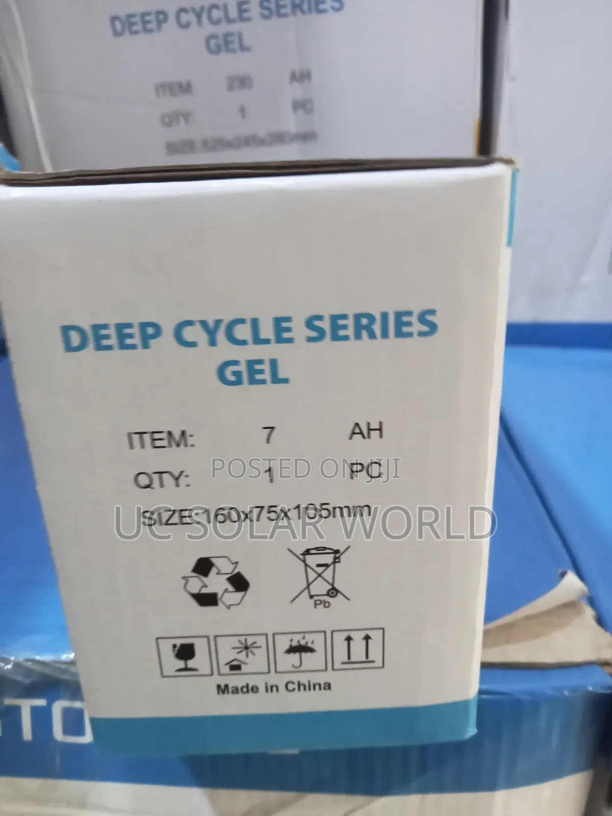 Lucas 7ah 12v Gel Battery