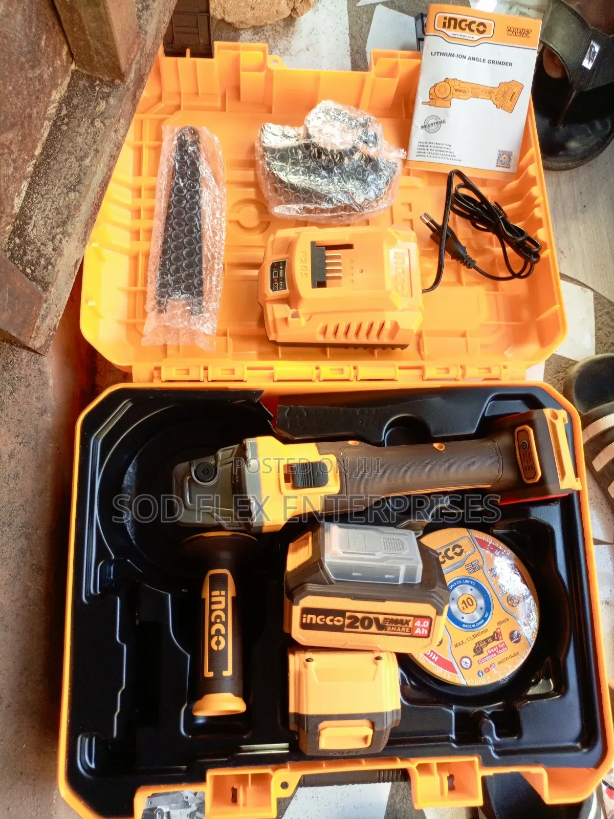 20v Ingco Durable Angle Grinder
