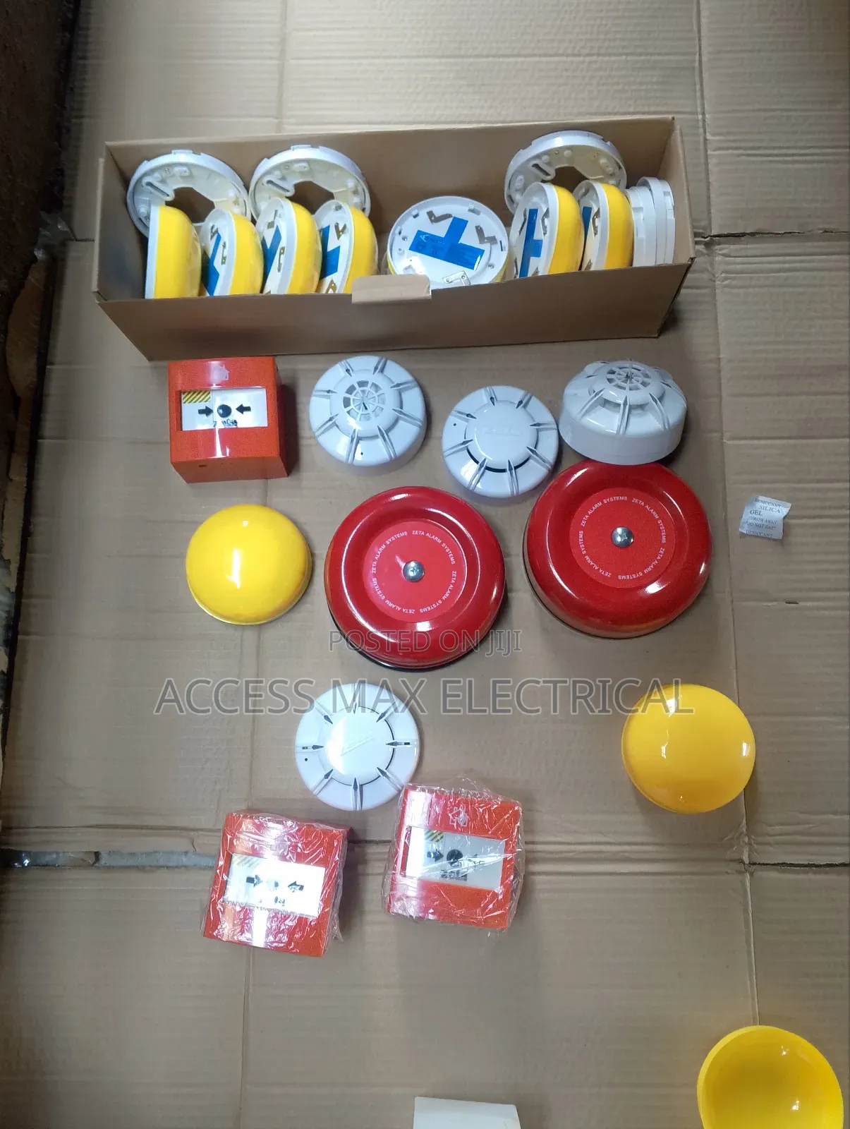 Zeta) (Smoke Detector)(Bell) (Heat Detector) (Cell Point